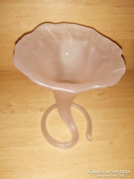 Funnel glass vase - 20 cm high