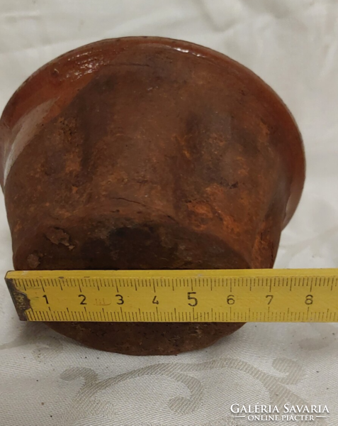 Antique earthenware mini ball oven form