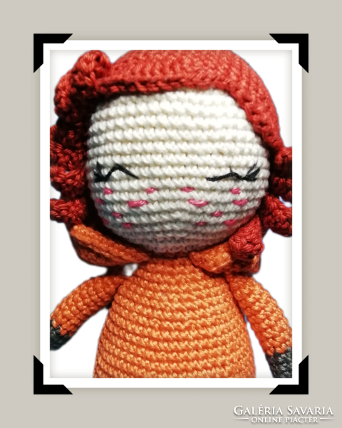 Rózi - horgolt amigurumi rókababa