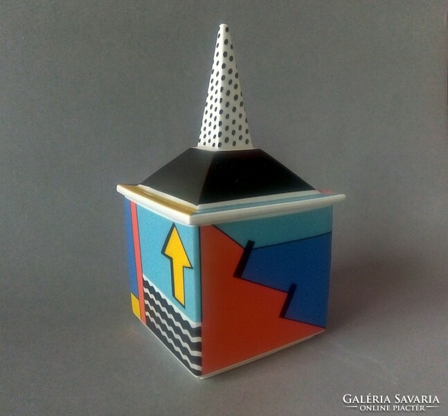 Ultra rare postmodern/pop art barbara brenner 'artist's box' rosenthal studio 1980's