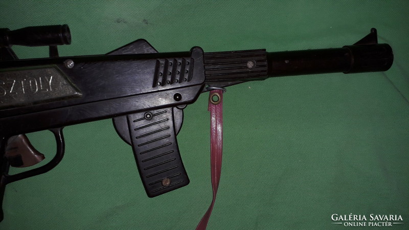 1970. magyar trafikáru hangot adó GÉPPISZTOLY játék fegyver RITKA - PATENT ÁLLAPOT  a képek szerint
