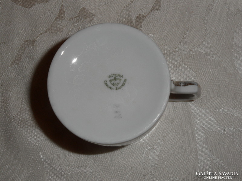 Victoria antique porcelain souvenir cup, mug (Balaton Boglár souvenir)