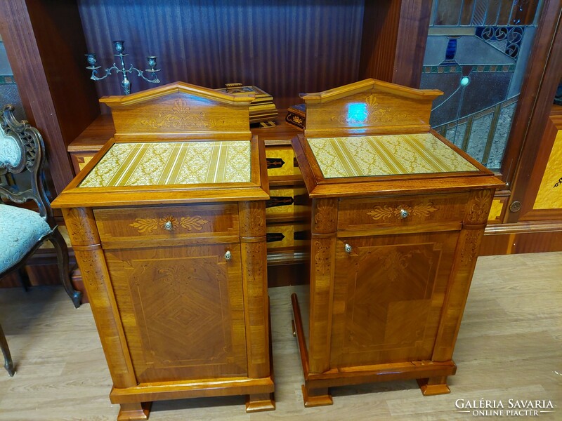 Pair of Biedermeier nightstands restored