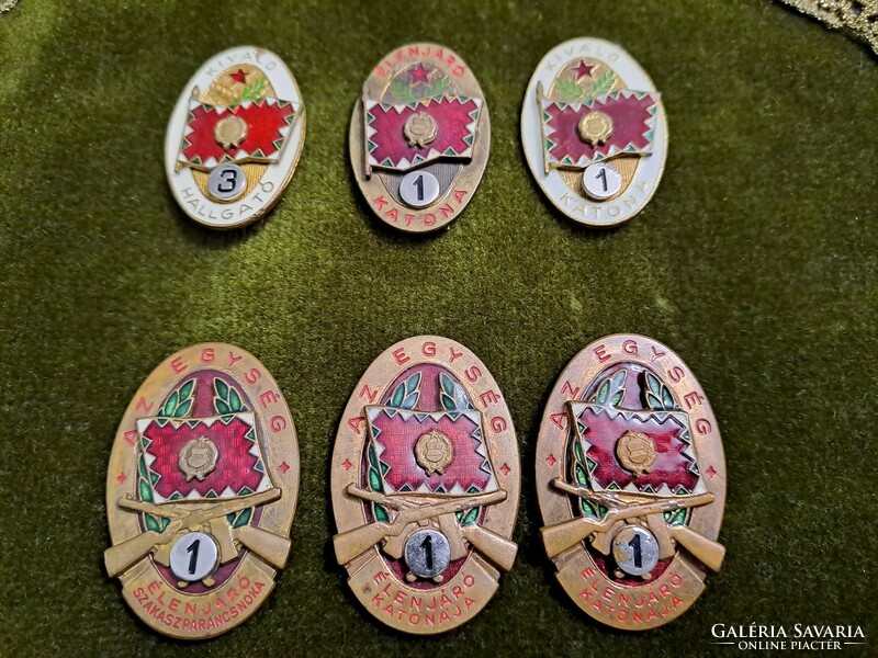 Military badges 6 pcs.