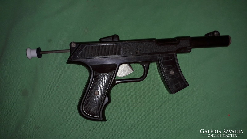 1960-s évek vége felhúzós bakelit - régen dugós játék puska gépfegyver RITKA a képek szerint