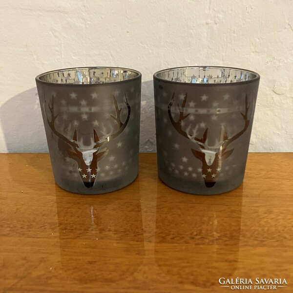 2 Deer candle holders - candle holders