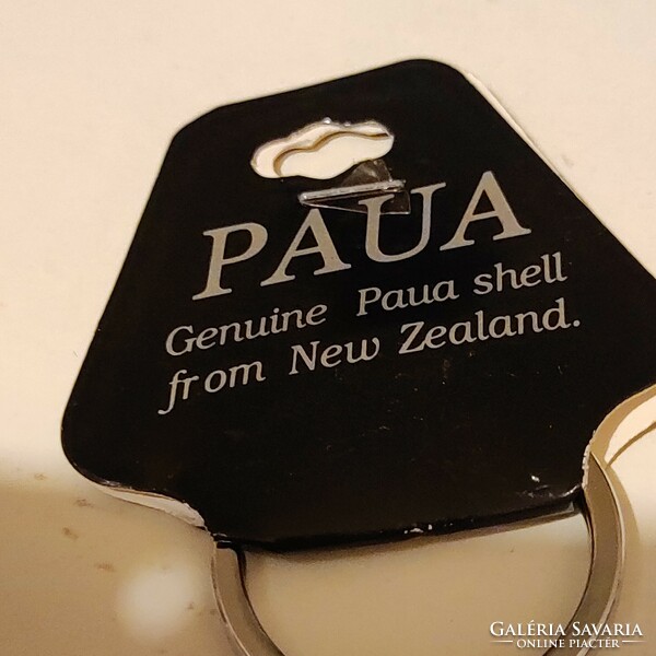 Új Paua Shell acél kulcstartó