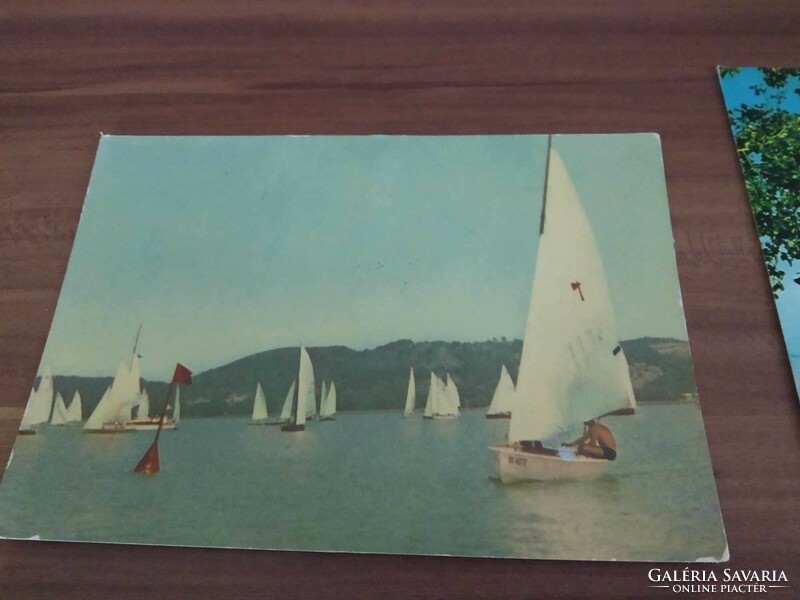 8 db Balaton képeslap és környéke, egyben, 1 db postatiszta