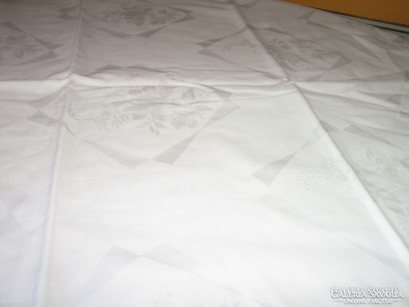 Beautiful white floral damask pillowcase