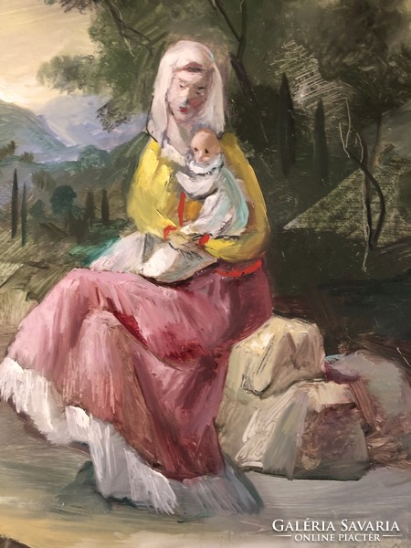 Pál Molnár c, Madonna with her child