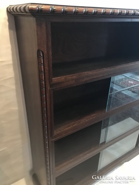 Bookshelf with glass or open