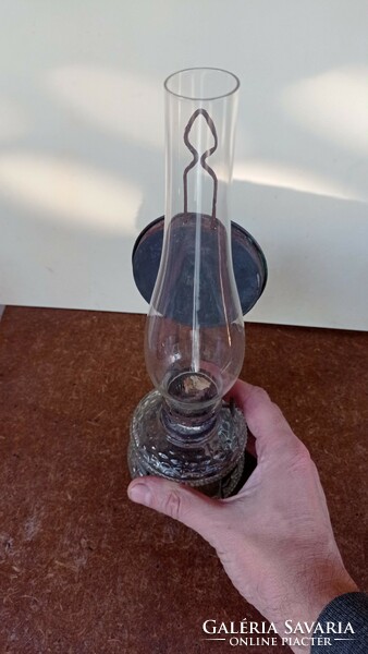Medium-sized old wall-hung kerosene lamp