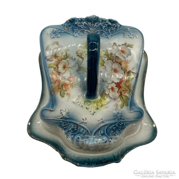 English faience butter dish m01311