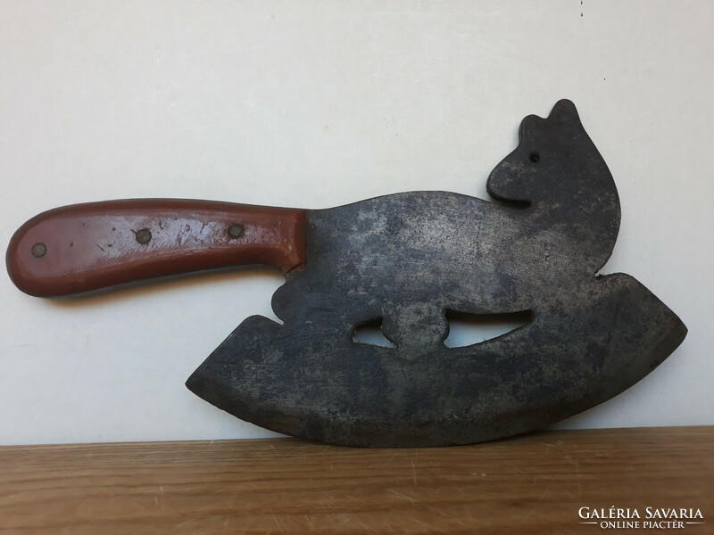 Old wrought iron fox-shaped sword