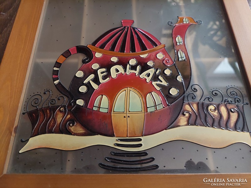 Teatartó teabox teaházas gyönyörű kézműves darab