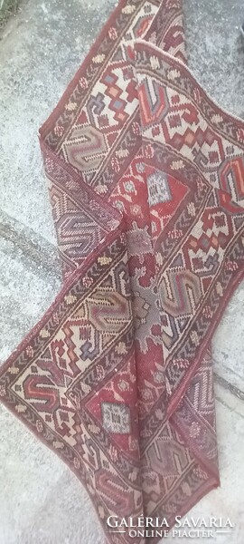 Hand-knotted antique Lesghi Kazakh carpet is negotiable