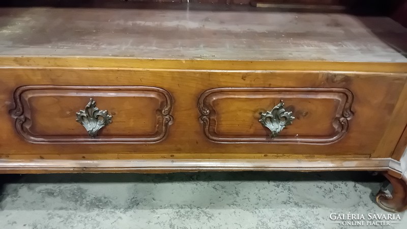 Original baroque cabinet with gilded decorations 1780-1800