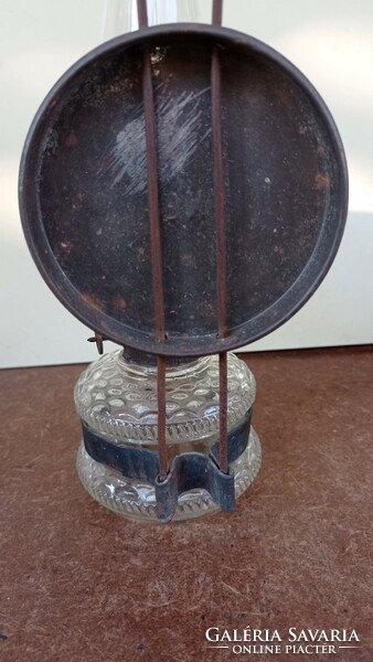 Medium-sized old wall-hung kerosene lamp