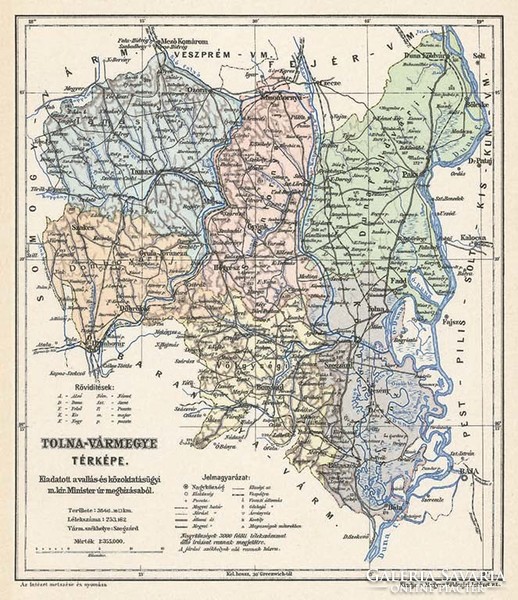 Map of Tolna county