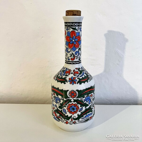 Hand-painted porcelain bottle - pourer - metaxa