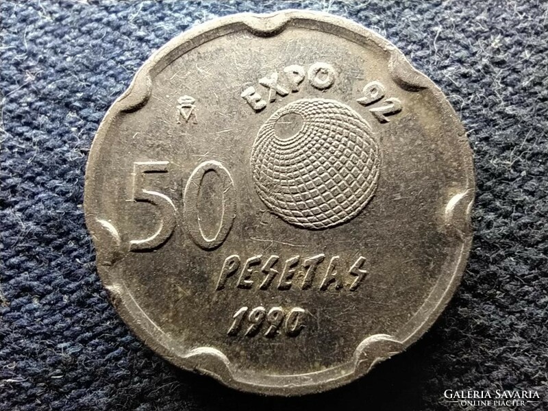 Spanyolország Expo 92 50 Peseta 1990  (id80673)