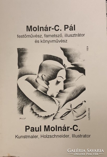 Pál Molnár-c, painter, wood engraver, illustrator and book artist