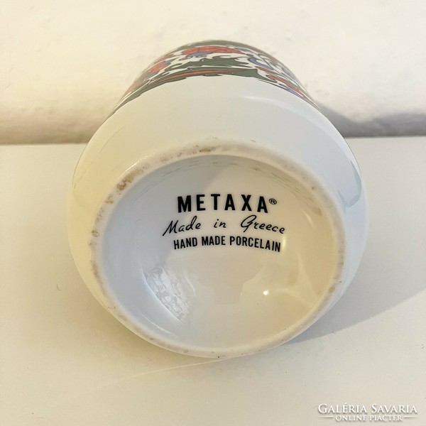 Hand-painted porcelain bottle - pourer - metaxa