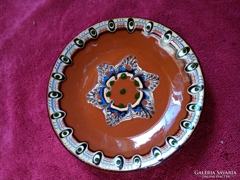 Bulgarian folk art wall decoration plate