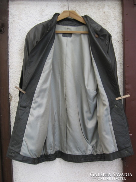Puha nappa bőr női sötétszürke kabárt , dzseki  ROTH w. Germany
