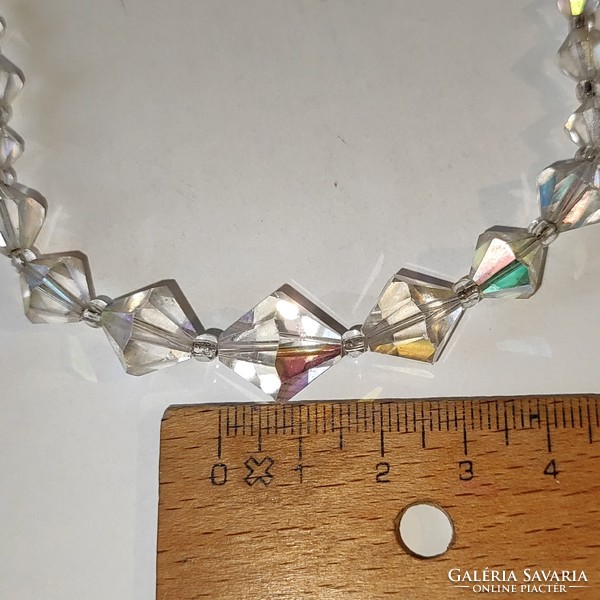 Aurora borealis crystal necklace 41cm