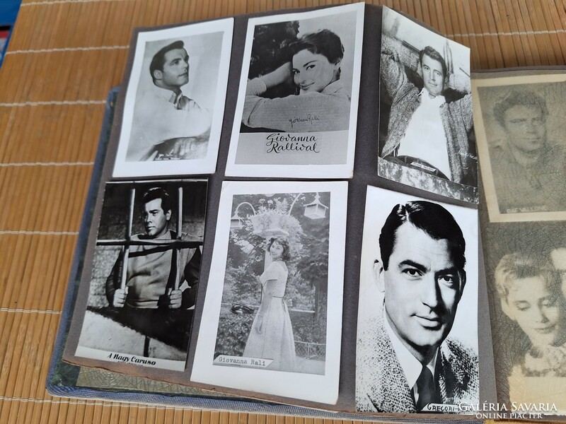 Photo album. Old foreign and Hungarian stars, singers, actors. HUF 8,000