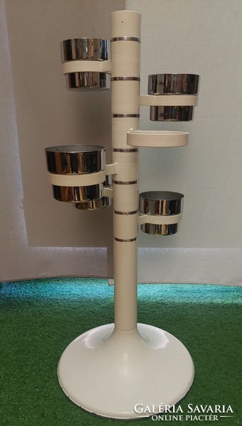 Space age retro design, vintage flower stand