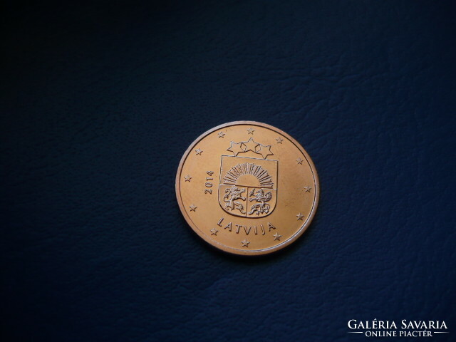 Latvia 5 euro cent 2014 unc!