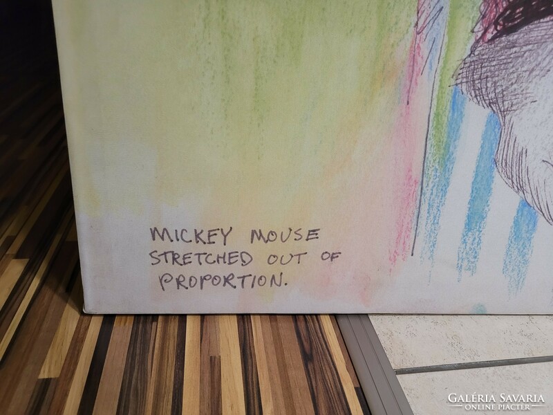 Tim Burton disney óriási vászon nyomat keretezve. 145x130 cm