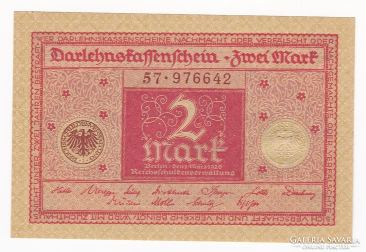 Two brand banknotes Berlin 1920