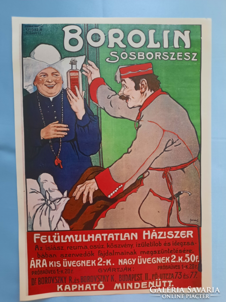 Repint plakát,  2 db. Sósborszesz, Borolin és Strubnyai Fenyő