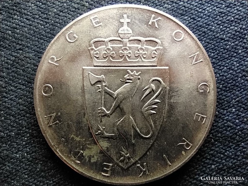 Norvégia V. Olav .900 ezüst 10 Korona 1964 (id67567)