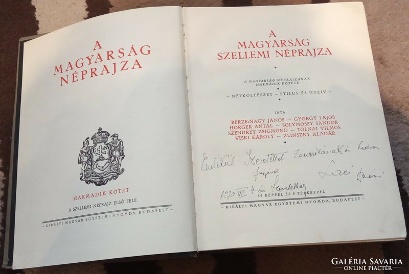 A magyarság néprajza III. A magyarság szellemi néprajza félműbőr kiadás 1941