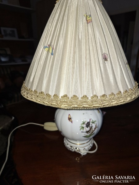 Herend Rothschild patterned table lamp with a beautiful shade