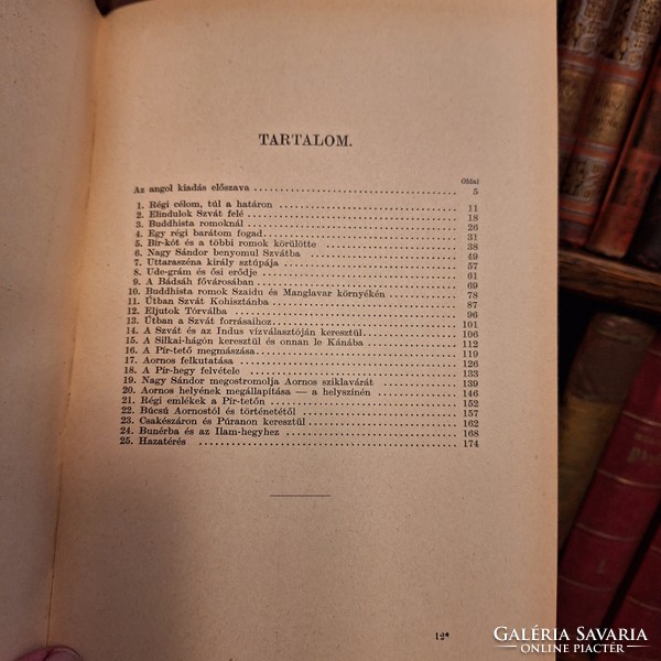 1931 - STEIN AURÉL: NAGY SÁNDOR NYOMÁBAN INDIÁBA  MAGYAR FÖLDRAJZI TÁRSASÁG KÖNYVTÁRA