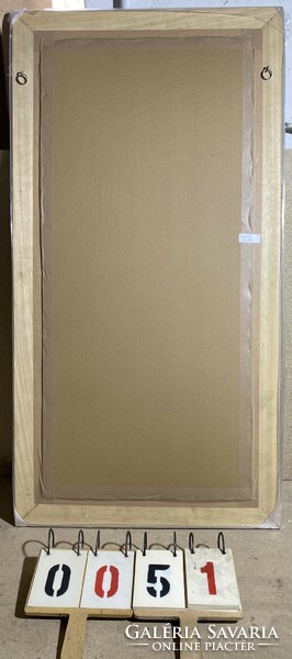 Alfonz Mucha korabeli szines linometszete, 50 x 111 cm-es nagyságú, antik