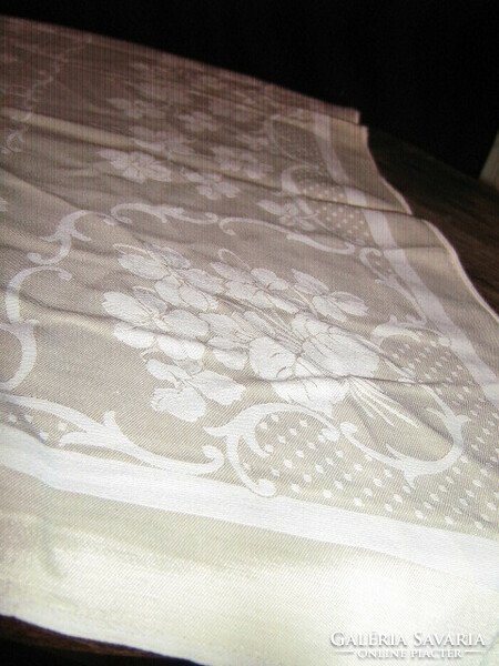 Beautiful violet damask tablecloth