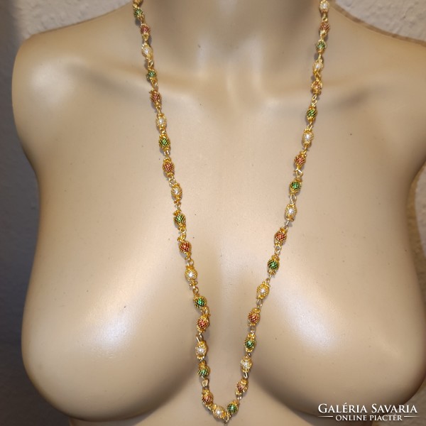 Wonderful berry Indian style necklace 75cm