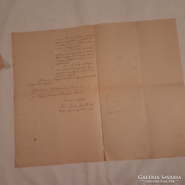 Orgoványi tanító kérelme a belügyminiszterhez és a kérelmet elutasító belügyminisztériumi levél 1917