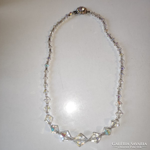 Aurora borealis crystal necklace 41cm