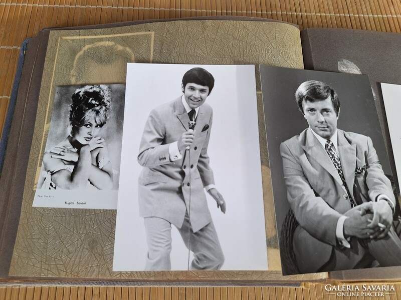 Photo album. Old foreign and Hungarian stars, singers, actors. HUF 8,000
