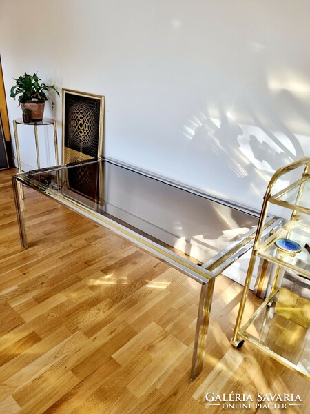 Italian mid-century glass table, coffee table