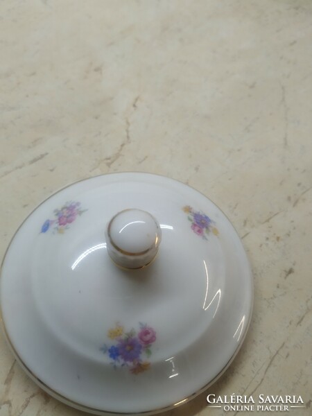 Zsolnay porcelain tea set for sale! Porcelain tea pot, sugar bowl, milk spout for sale!