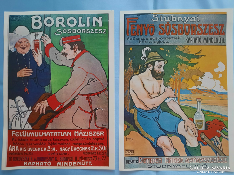 Repint poster, 2 pcs. Salt pepper spirit, Borolin and Strubnya pine