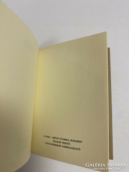 Vörösmarty-Egressy Szózat A költemény és a zene 1981. Minikönyv